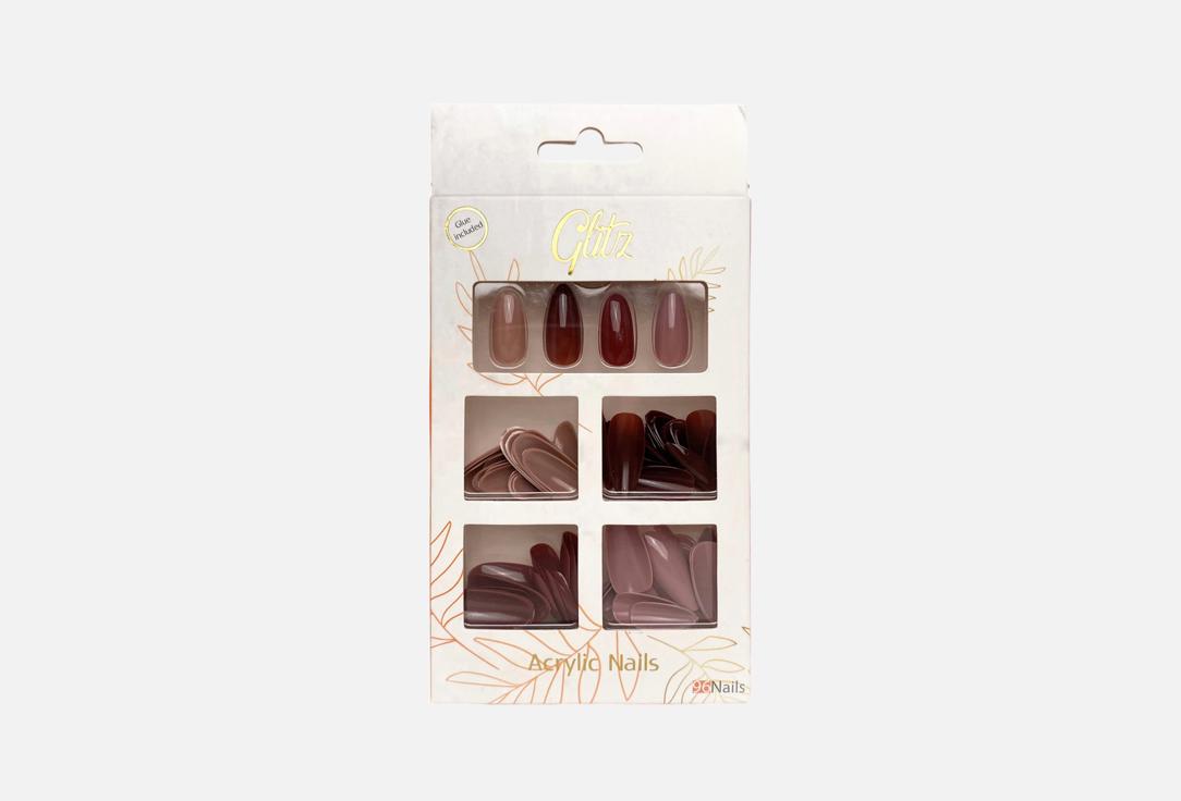 GLITZ Acrylic nails Nude