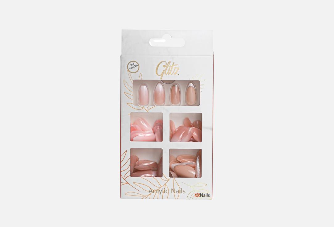 GLITZ Acrylic nails Ombre nude 96 pcs GLITZ Acrylic nails Ombre nude