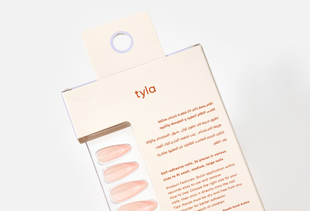 Tyla Press On Nails Almond 06, Neon 24 pcs Tyla Press On Nails Almond
