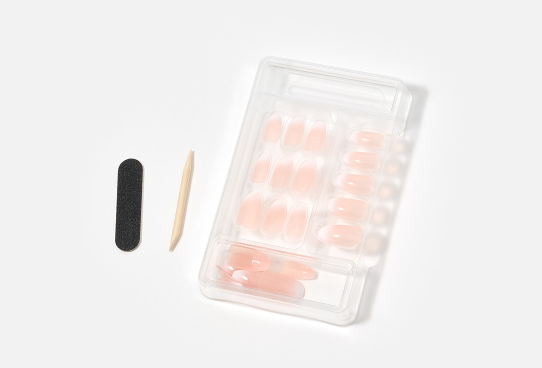 Tyla Press On Nails Coffin 07, Serene 24 pcs Tyla Press On Nails Coffin