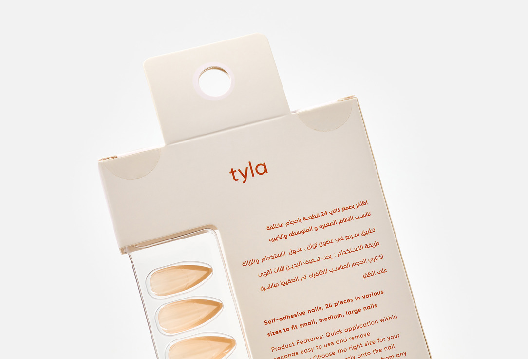 Tyla Press On Nails Stiletto 12, Marble 24 pcs Tyla Press On Nails Stiletto