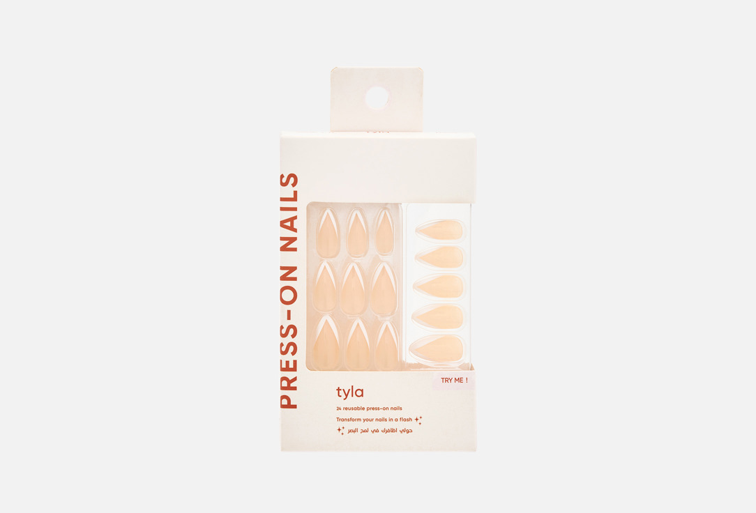 Tyla Press On Nails Stiletto 12, Marble 24 pcs Tyla Press On Nails Stiletto