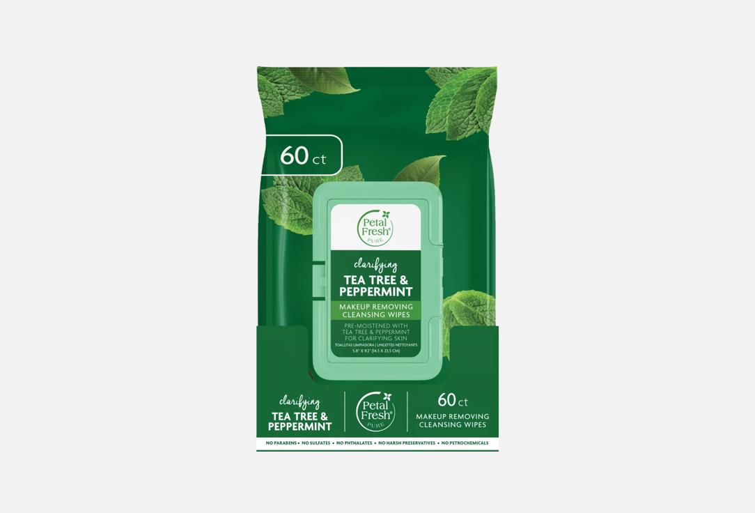 PETAL FRESH Clarifying Makeup Removing Wipes Tea Tree & Peppermint Makeup Wipes