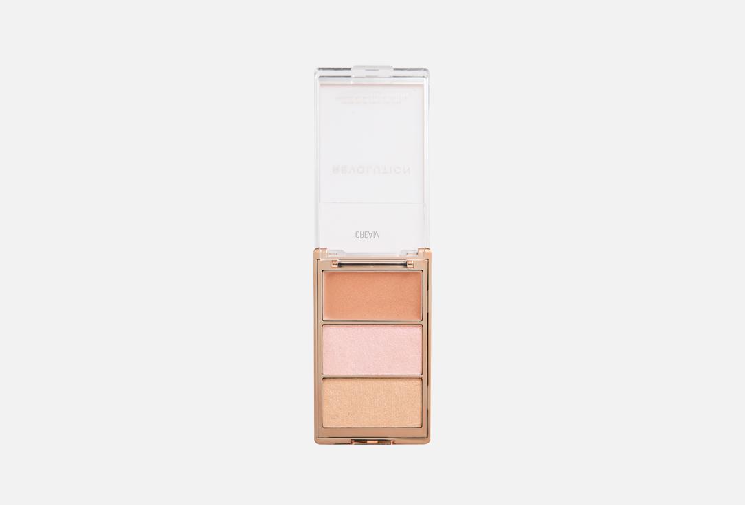 MakeUp Revolution Cream & powder highlighter palette Highlight Icon Palette