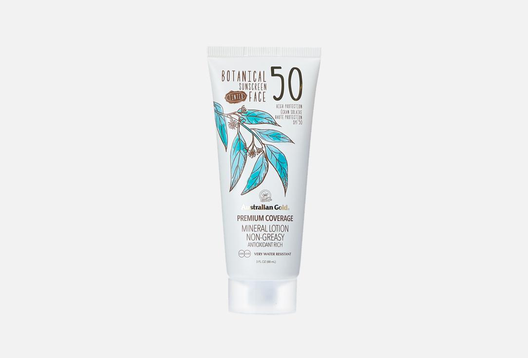 Australian Gold Tinted face sunscreen lotion SPF 50 BOTANICAL