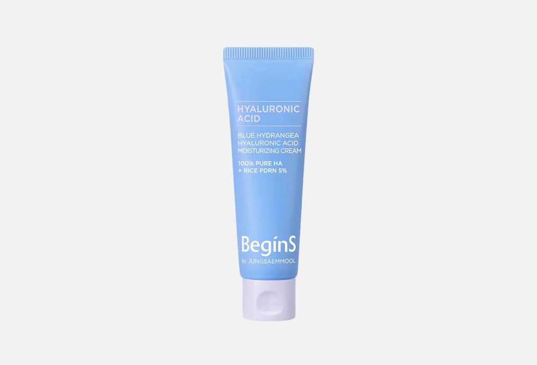 BeginS by JUNGSAEMMOOL Moisturizing plumping face cream Blue Hydrangea Hyaluronic Acid Cream