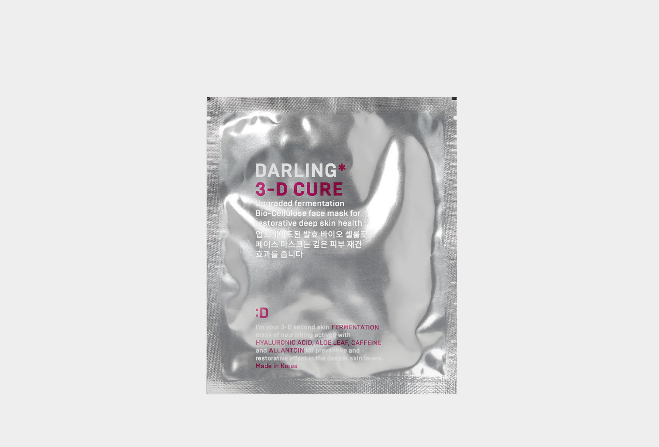 3-D Cure BIO CELLULOSE MASK FOR RESTORATIVE SKIN HEALTH 1