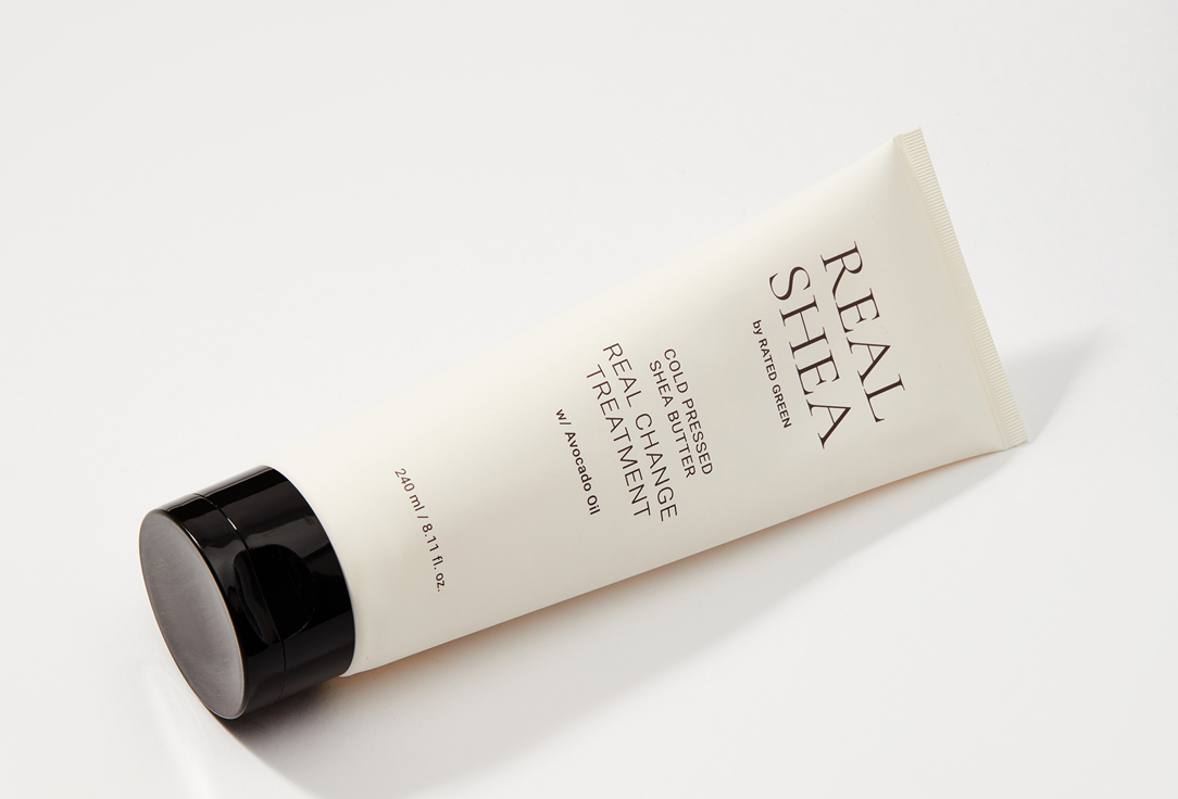 RATED GREEN Hydrating & Repairing Hair Treatment REAL SHEA Cold Pressed Shea Butter Real Change Treatment