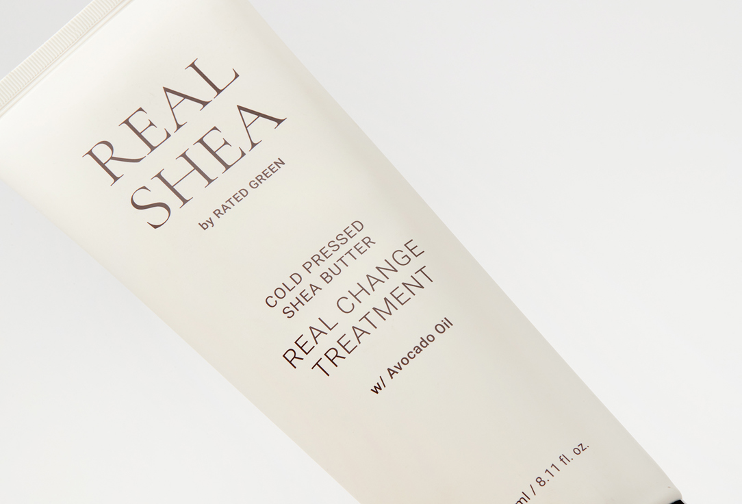 RATED GREEN Hydrating & Repairing Hair Treatment REAL SHEA Cold Pressed Shea Butter Real Change Treatment