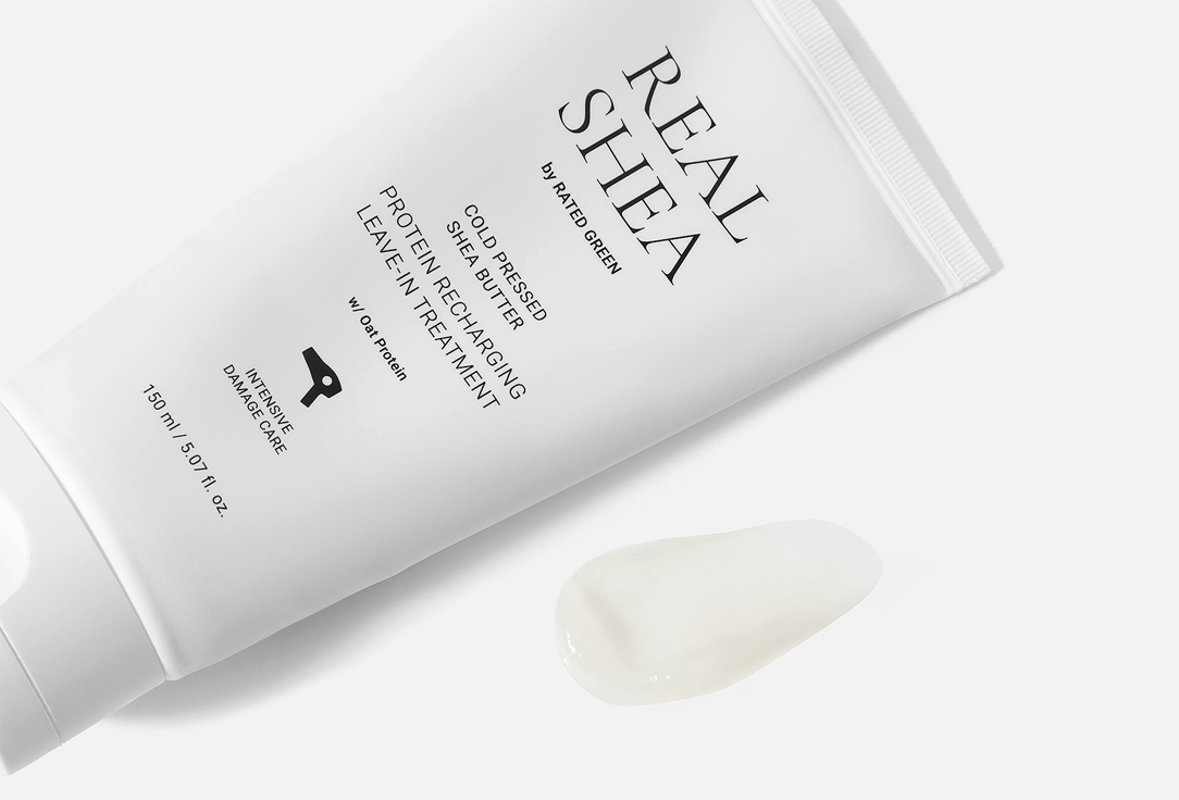 RATED GREEN Protein Recharging Leave-in Treatment REAL SHEA Cold Pressed Shea Butter