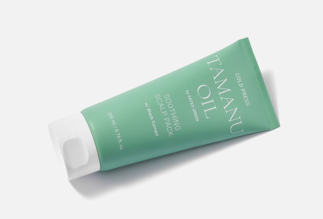 RATED GREEN Успокаивающая маска для кожи головы с маслом таману Cold Pressed Tamanu Oil Soothing Scalp Pack Black Currant
