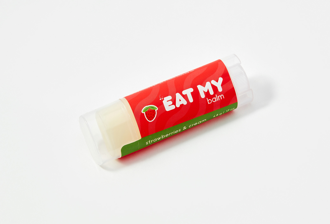 EAT MY Увлажняющий и питательный Бальзам для губ Strawberries & cream 4.8 г EAT MY Увлажняющий и питательный Бальзам для губ Strawberries & cream