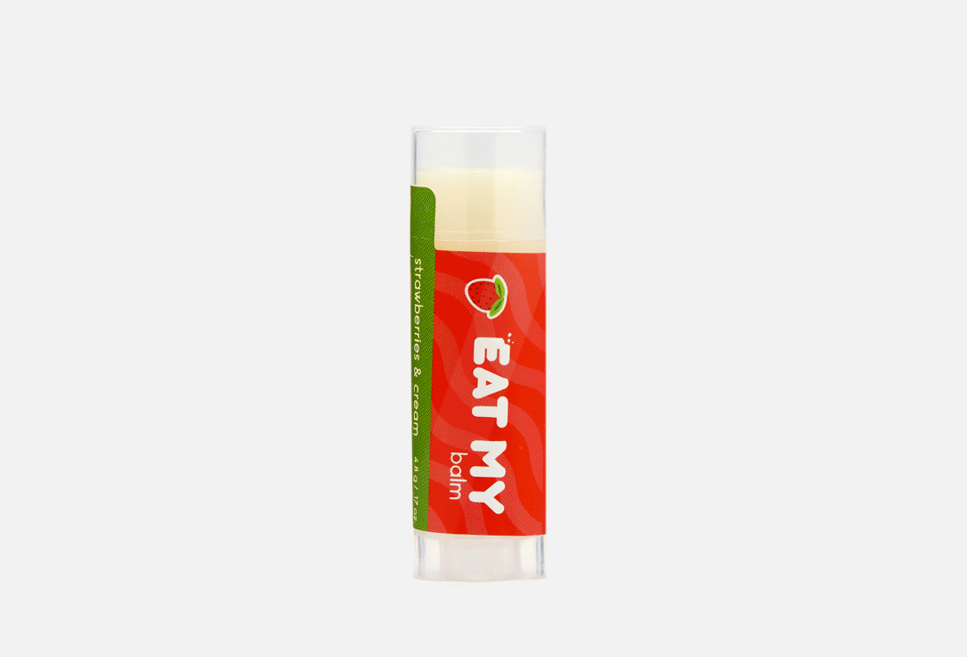 EAT MY Увлажняющий и питательный Бальзам для губ Strawberries & cream 4.8 г EAT MY Увлажняющий и питательный Бальзам для губ Strawberries & cream