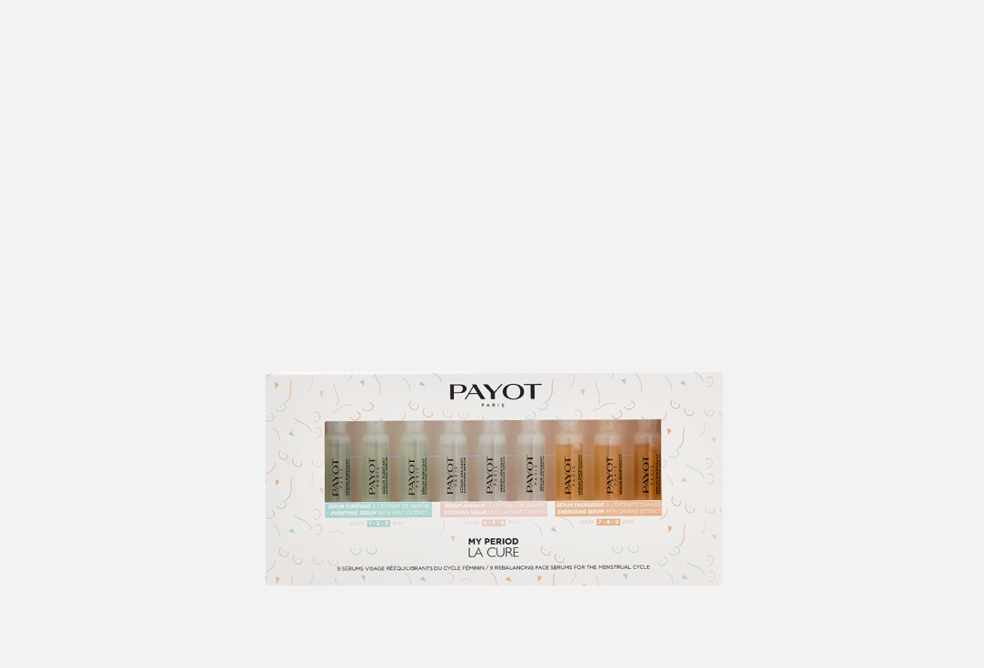PAYOT Serum Set for skin care My Period The Cure 9 pcs PAYOT Serum Set for skin care My Period The Cure
