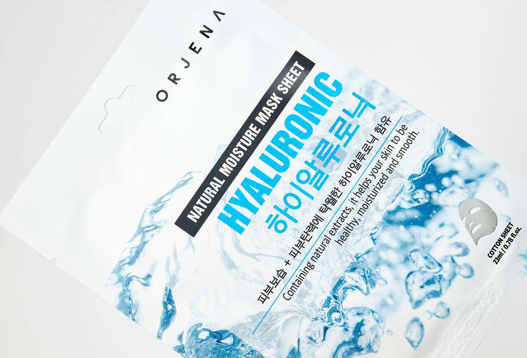 ORJENA Тканевая маска для лица с гиалуроновой кислотой NATURAL MOISTURE MASK SHEET - HYALURONIC