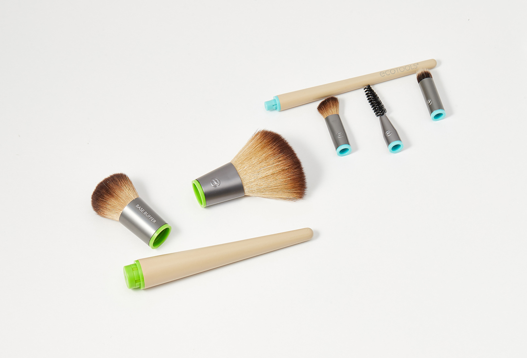 EcoTools Makeup brush kit Daily essentials total 1 pcs EcoTools Makeup brush kit Daily essentials total