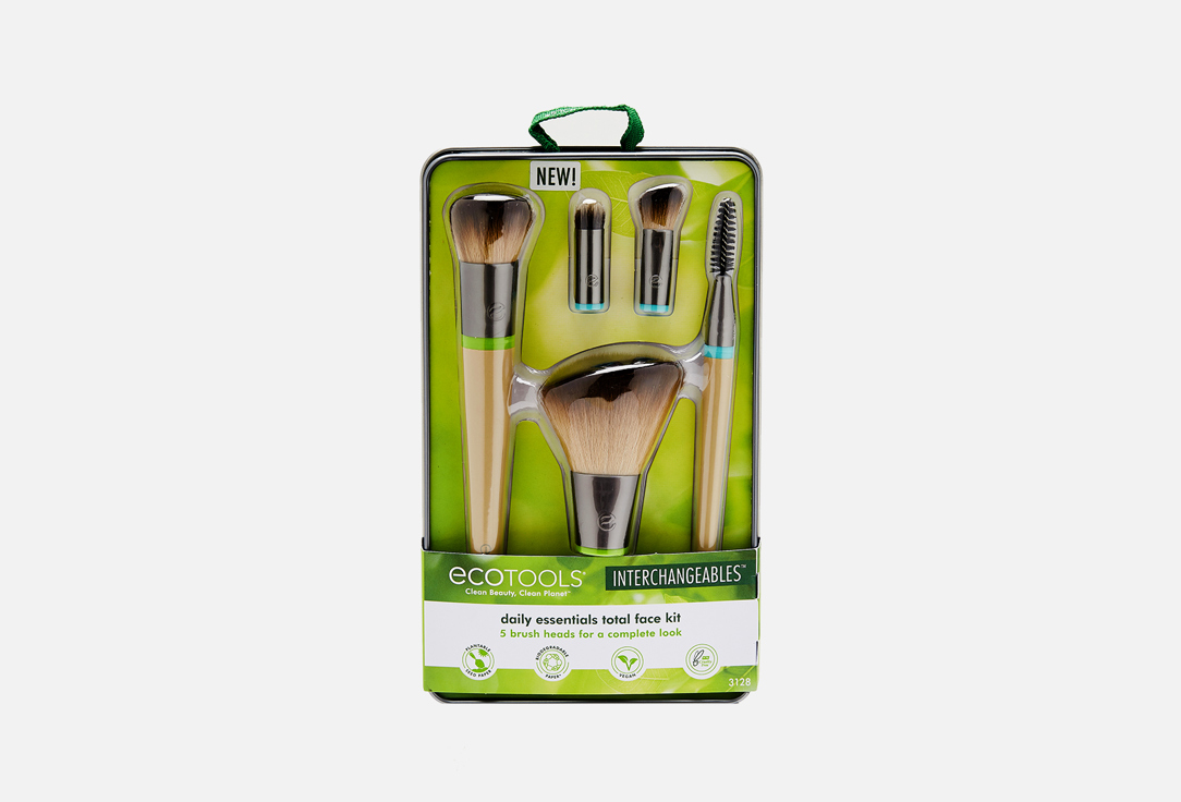 EcoTools Makeup brush kit Daily essentials total 1 pcs EcoTools Makeup brush kit Daily essentials total