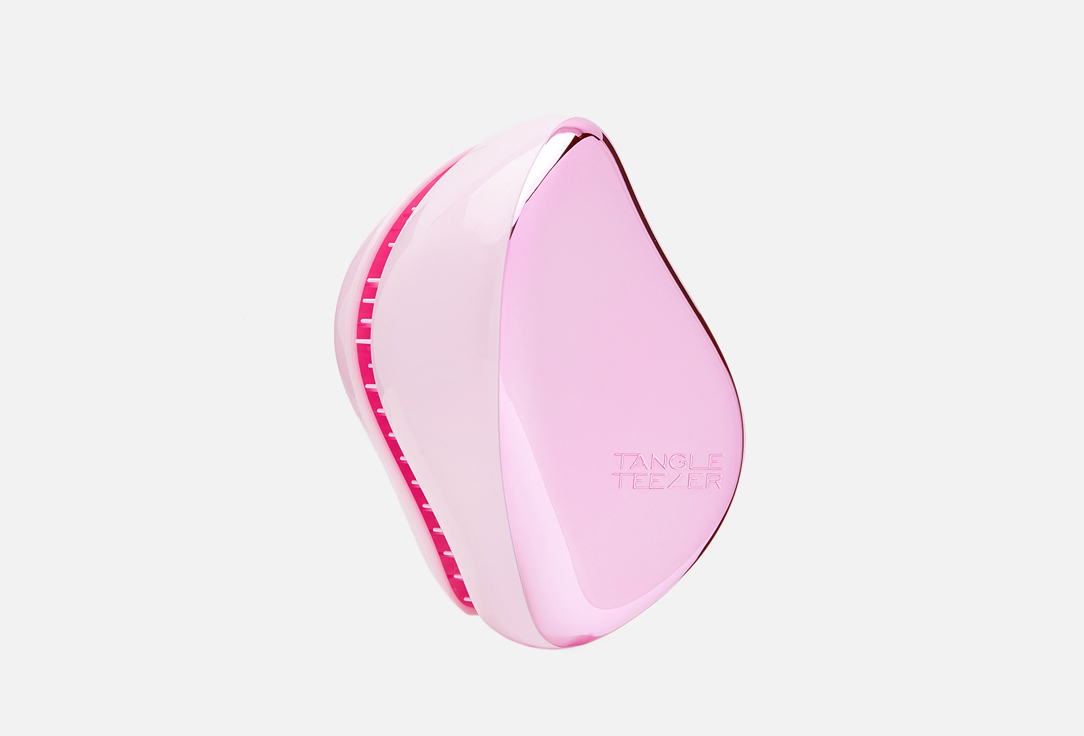 تانجل تيزر فرشاة الشعر كومباكت ستايلر بيبي دول بينك كروم 1 قطعة تانجل تيزر فرشاة الشعر كومباكت ستايلر