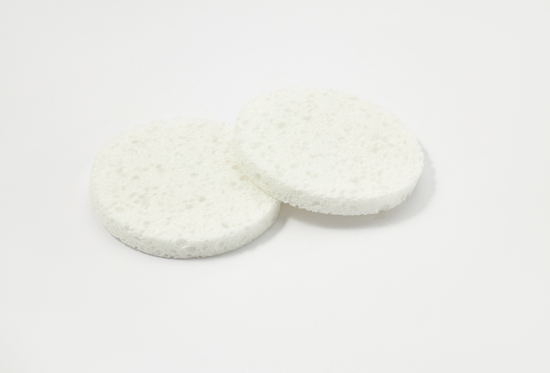 QVS Face Sponge Set Facial Cleansing Sponges 2 pcs QVS Face Sponge Set Facial Cleansing Sponges