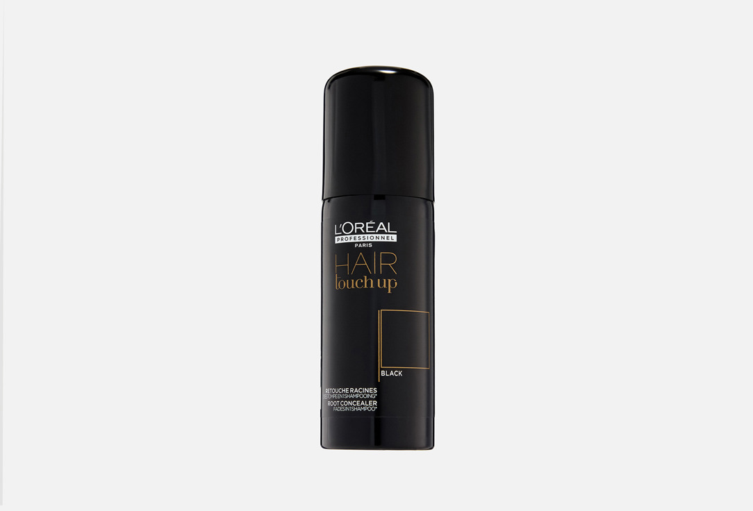 LOreal professionnel Hair root concealer spray Hair Touch Up Black 75 ml LOreal professionnel Hair root concealer spray Hair Touch Up