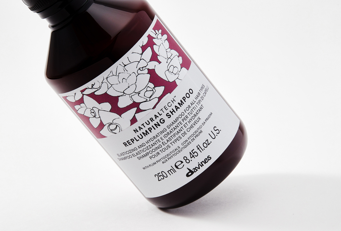 Davines Shampoo for Fine Hair NATURALTECH Replumping Shampoo 250 ml Davines Shampoo for Fine Hair NATURALTECH Replumping Shampoo