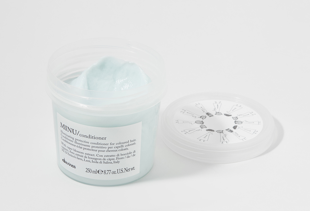 Davines Защитный кондиционер для сохранения косметического цвета волос MINU conditioner