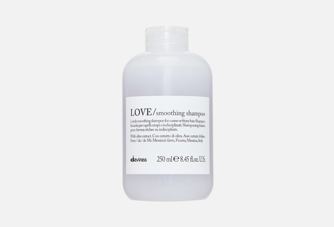 Davines Smoothing shampoo for coarse or frizzy hair LOVE Smoothing Shampoo 250 ml Davines Smoothing shampoo for coarse or frizzy hair LOVE Smoothing Shampoo