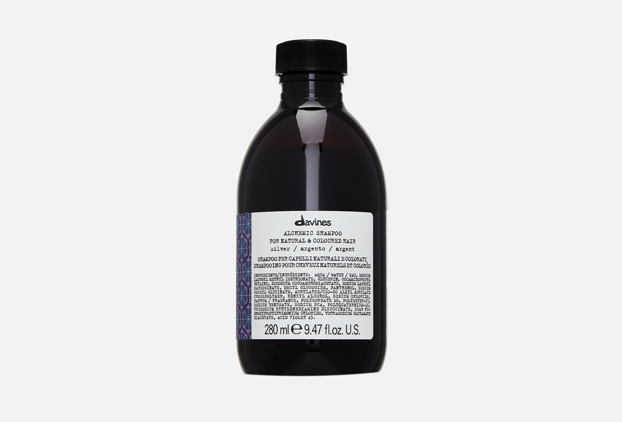 ALCHEMIC SHAMPOO for natural and coloured hair Silver 280