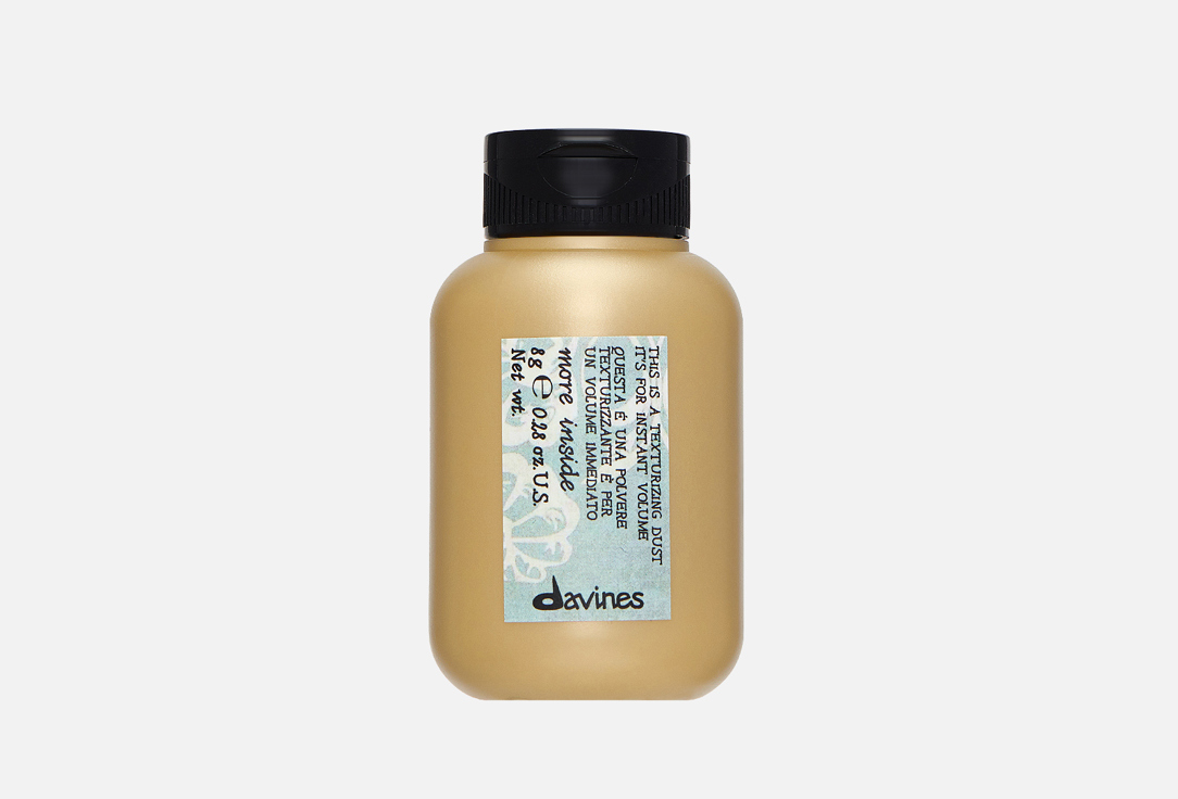 Davines Volumizing powder spray for voluminous hair More Inside Texturizing dust