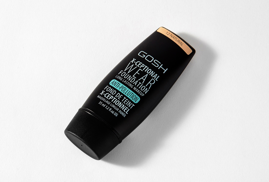 Gosh Long-lasting Matte Foundation X-CEPTIONAL WEAR 12, Natural 30 ml Gosh Long-lasting Matte Foundation X-CEPTIONAL WEAR