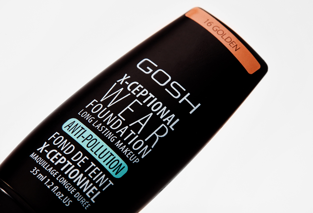Gosh Long-lasting Matte Foundation X-CEPTIONAL WEAR 16, Golden 30 ml Gosh Long-lasting Matte Foundation X-CEPTIONAL WEAR