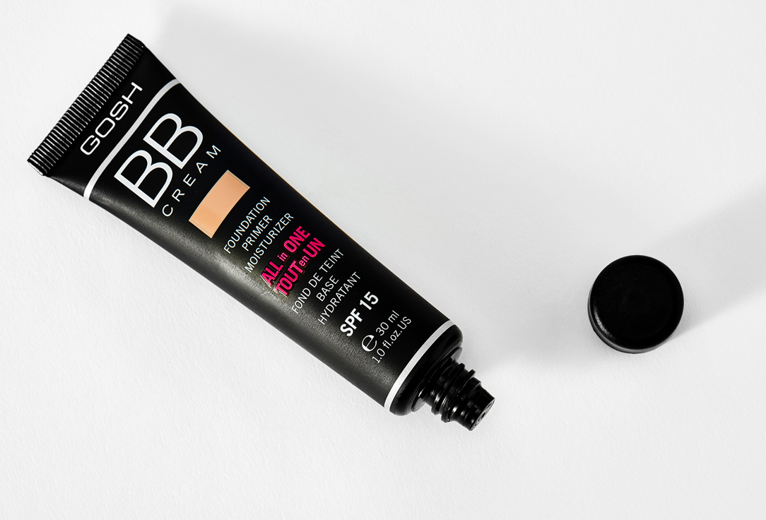 Gosh Moisturizing foundation primer SPF15 BB cream 02, Beige 30 ml Gosh Moisturizing foundation primer SPF15 BB cream