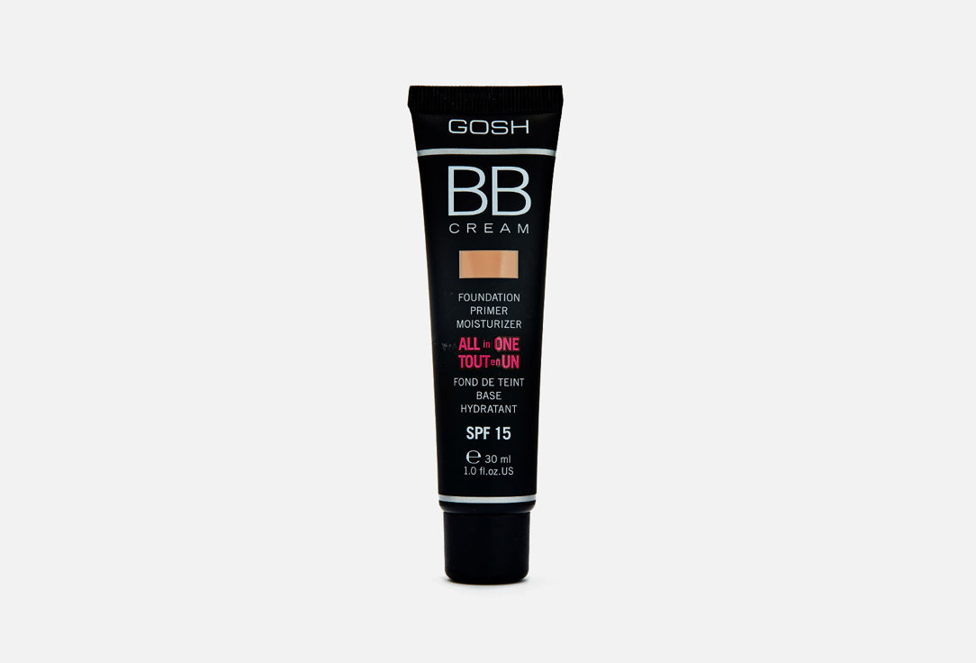 Gosh Moisturizing foundation primer SPF15 BB cream 02, Beige 30 ml Gosh Moisturizing foundation primer SPF15 BB cream