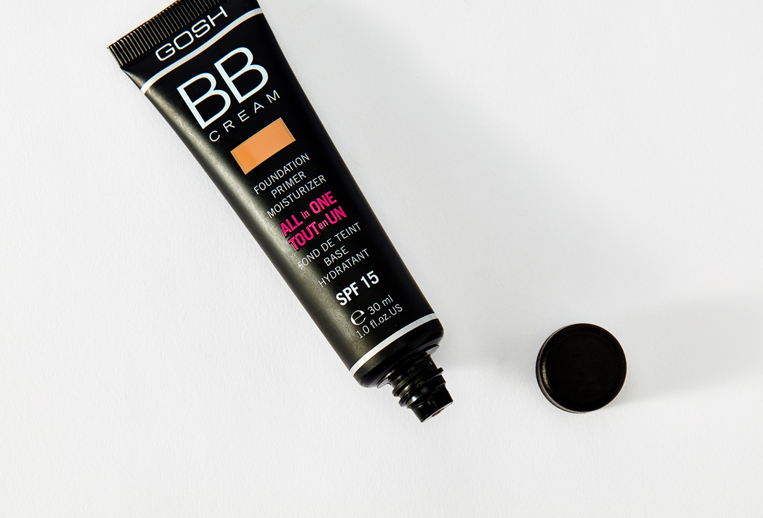Gosh Moisturizing foundation primer SPF15 BB cream 03, Warm beige 30 ml Gosh Moisturizing foundation primer SPF15 BB cream