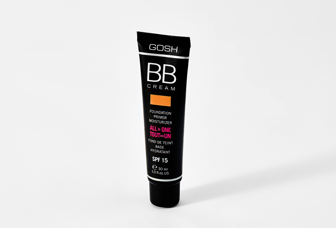 Gosh Moisturizing foundation primer SPF15 BB cream 03, Warm beige 30 ml Gosh Moisturizing foundation primer SPF15 BB cream
