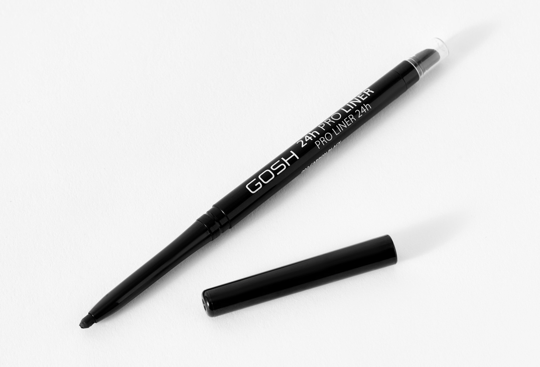 Gosh Long-lasting Creamy Eyeliner Pencil 24H PRO LINER 002, Carbon black 0.35 g Gosh Long-lasting Creamy Eyeliner Pencil 24H PRO LINER