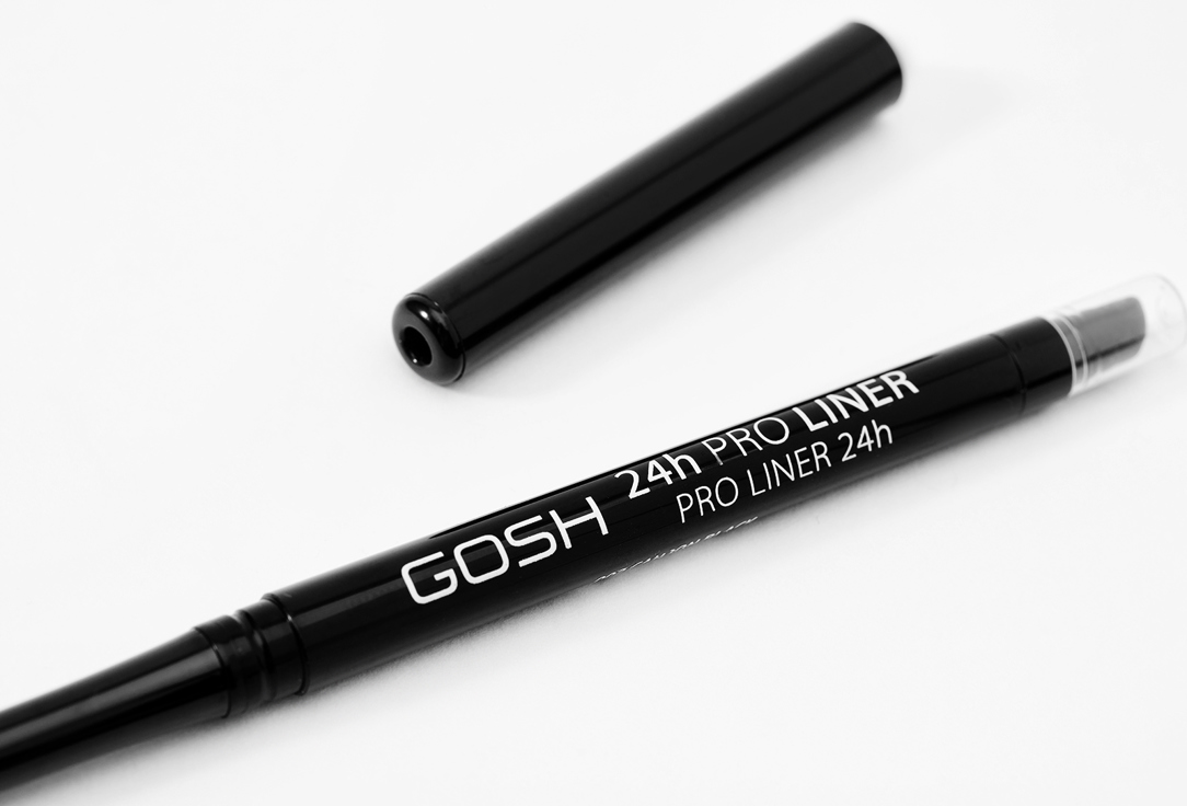 Gosh Long-lasting Creamy Eyeliner Pencil 24H PRO LINER 002, Carbon black 0.35 g Gosh Long-lasting Creamy Eyeliner Pencil 24H PRO LINER