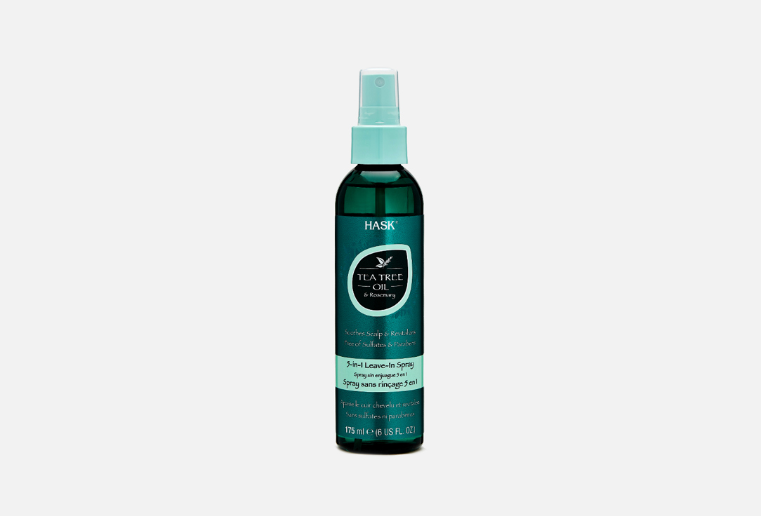 Hask Sulfate Free Leave-in Revitalizing hair spray 5-in-1 Tea Tree Oil & Rosemary 175 ml Hask Sulfate Free Leave-in Revitalizing hair spray 5-in-1 Tea Tree Oil & Rosemary