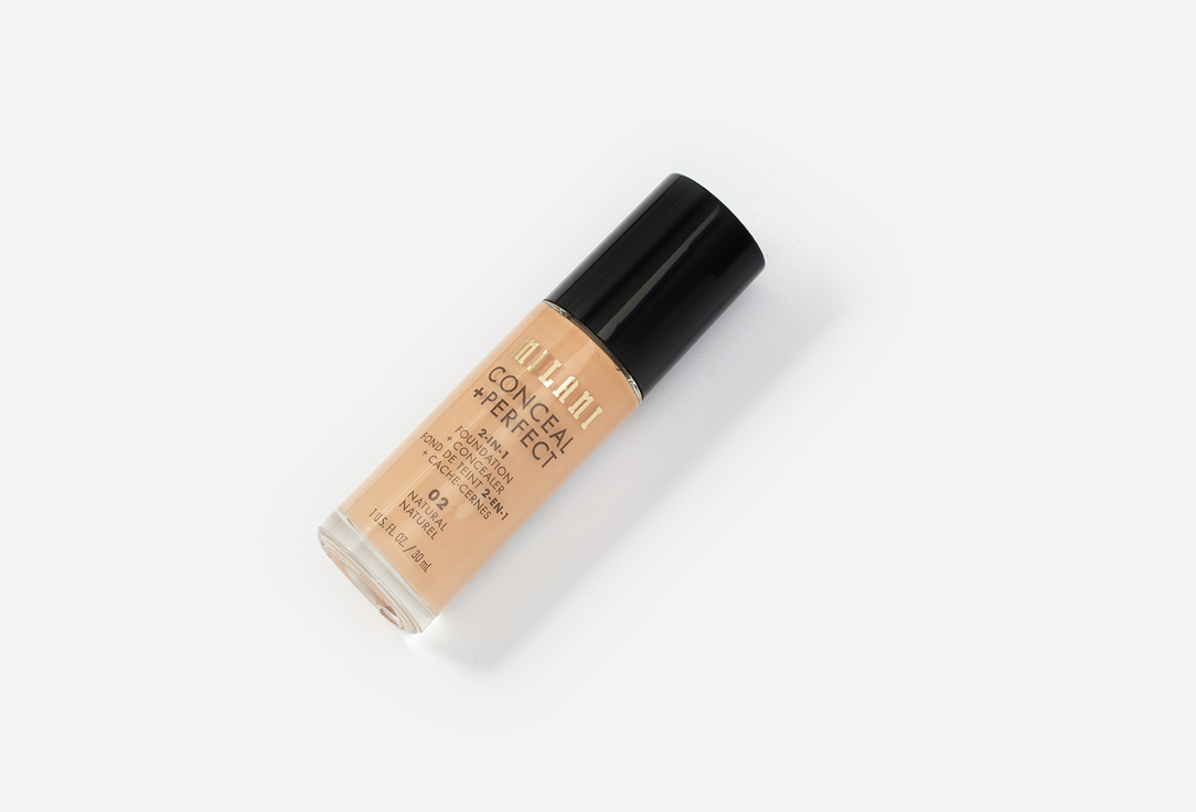 MILANI Satin Matte Liquid Foundation Conceal + Perfect 2-In-1