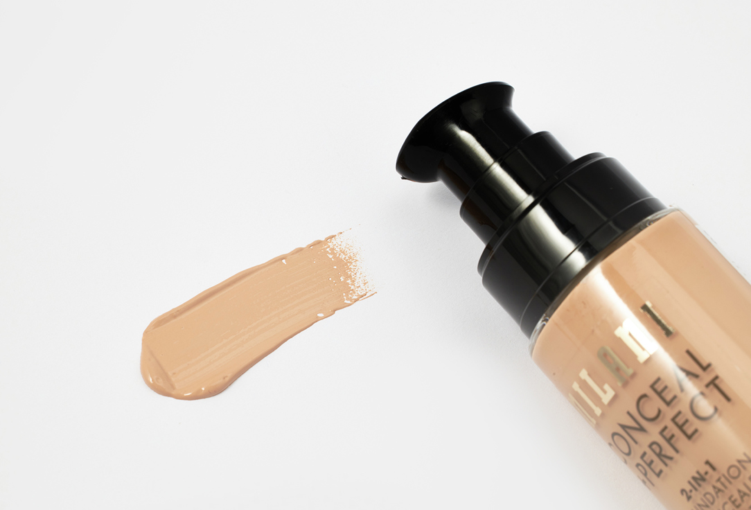 MILANI Satin Matte Liquid Foundation Conceal + Perfect 2-In-1