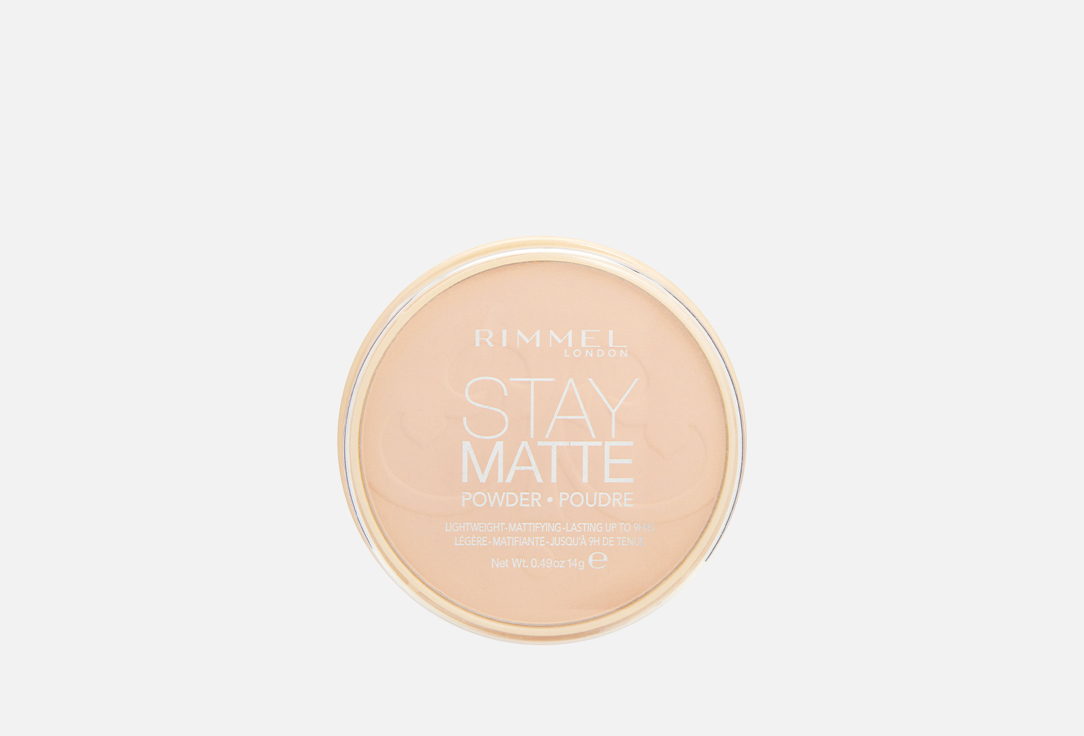 Rimmel Pressed Powder Stay Matte 005, Silky beige 14 g Rimmel Pressed Powder Stay Matte