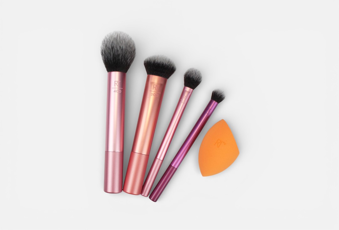 Real Techniques Face Makeup Brush Set Everyday Essentials 5 pcs Real Techniques Face Makeup Brush Set Everyday Essentials
