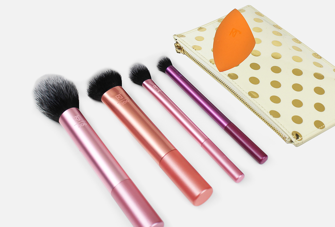 Real Techniques Face Makeup Brush Set Everyday Essentials 5 pcs Real Techniques Face Makeup Brush Set Everyday Essentials