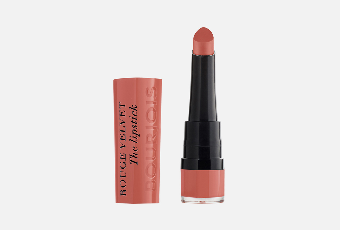 Bourjois Lipstick Rouge Velvet 15, Peach tatin 2.4 g Bourjois Lipstick Rouge Velvet