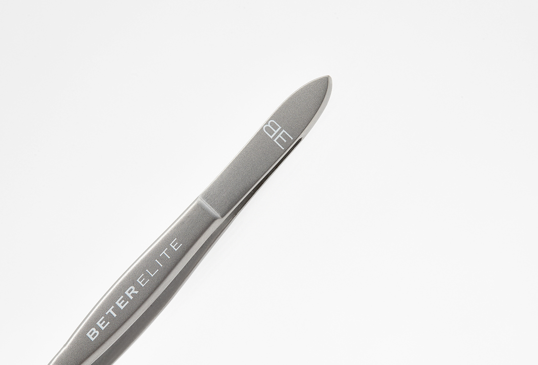 Beter Eyebrow Tweezers Elite Satin And Chromeplated Finished Tweezers, Slanted Tip 1 pcs Beter Eyebrow Tweezers Elite Satin And Chromeplated Finished Tweezers, Slanted Tip