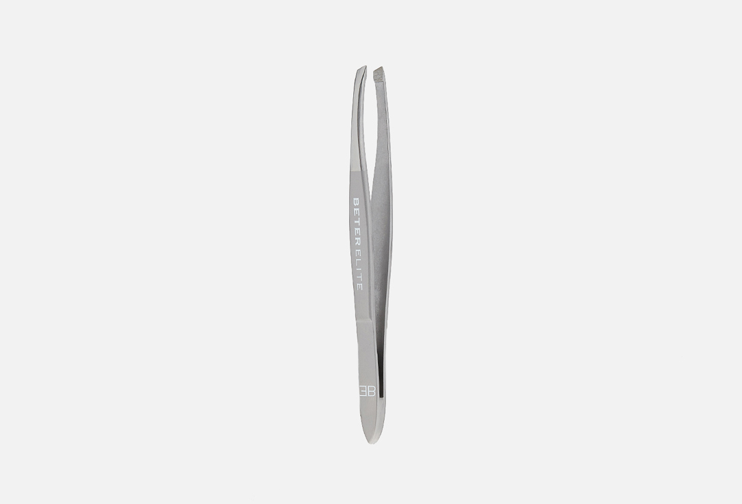 Beter Eyebrow Tweezers Elite Satin And Chromeplated Finished Tweezers, Slanted Tip 1 pcs Beter Eyebrow Tweezers Elite Satin And Chromeplated Finished Tweezers, Slanted Tip
