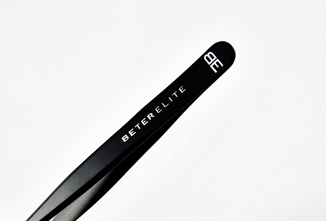 Beter Eyebrow Tweezers Elite Varnished Tweezers, Straight/Crab Tip 1 pcs Beter Eyebrow Tweezers Elite Varnished Tweezers, Straight/Crab Tip