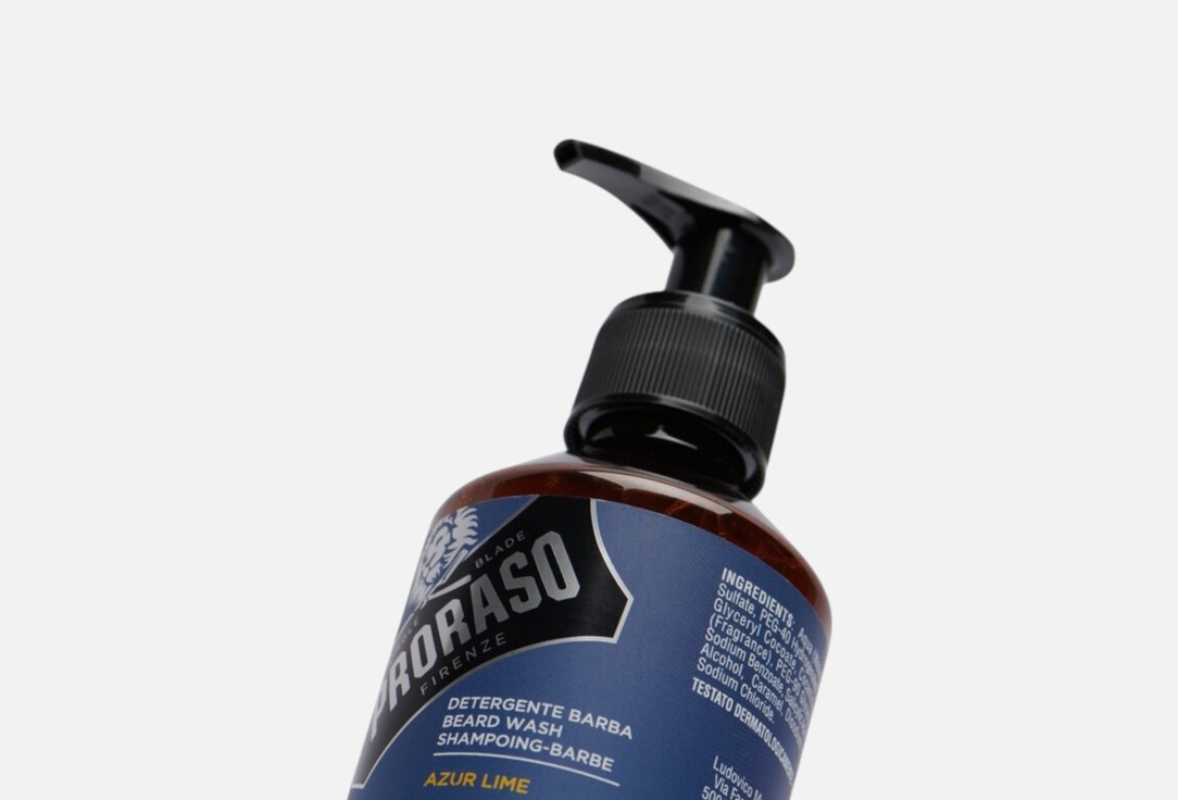 Proraso Beard Shampoo Beard Wash: Azur Lime