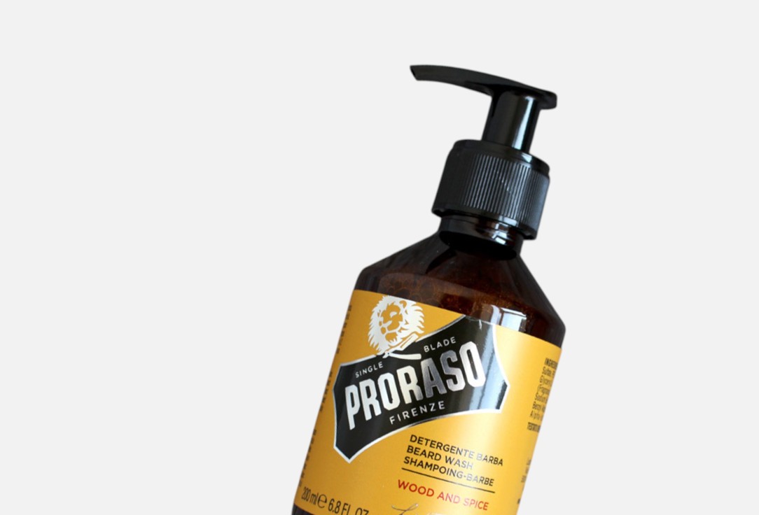 Proraso Beard Shampoo Beard Wash: Wood & Spice