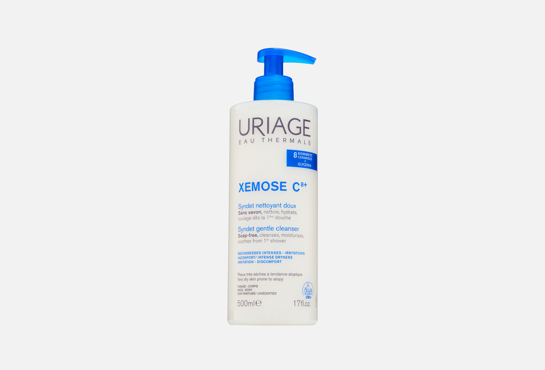 Uriage Gentle cleansing gel for face and body XEMOSE 500 ml Uriage Gentle cleansing gel for face and body XEMOSE